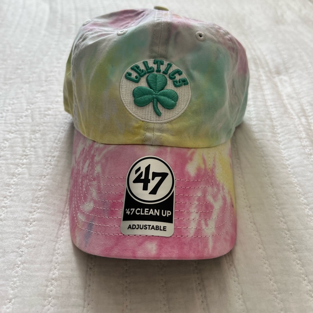Boston Celtics tie dye 47Brand clean up cap